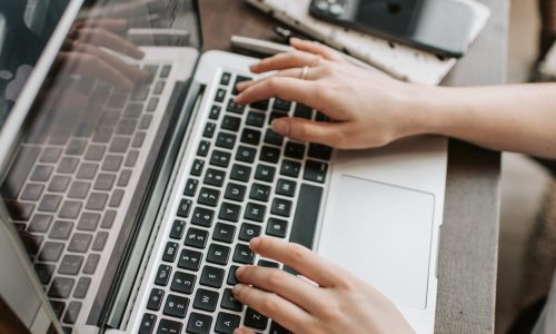 Women working on laptop